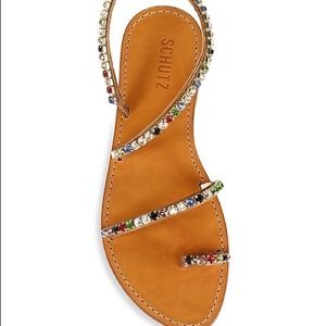 SCHUTZ AZALEA RAINBOW SANDAL SIZE 6,5. Worn once!